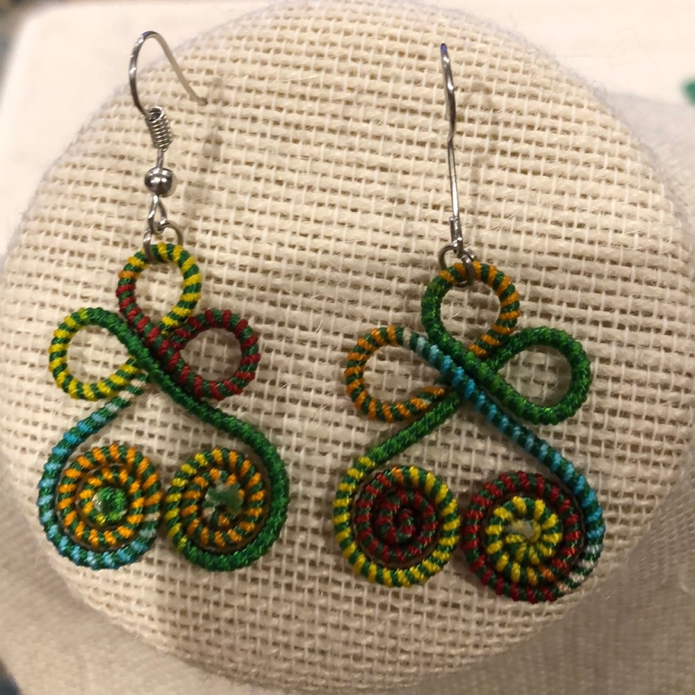 Swirl String earrings